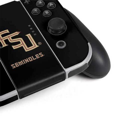 Florida State FSU Seminoles Black Nintendo Switch OLED (2021) Skin